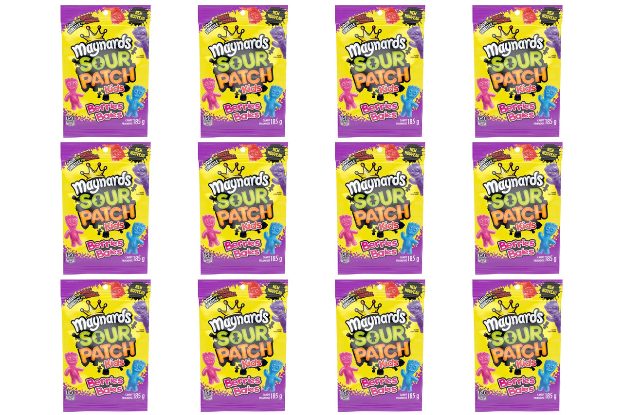 Maynards Sour Patch Kids, Berries, Candy, 185g/6.5 oz., (12pk) {Imported from Canada}