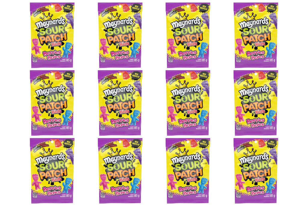 Maynards Sour Patch Kids, Berries, Candy, 185g/6.5 oz., (12pk) {Imported from Canada}