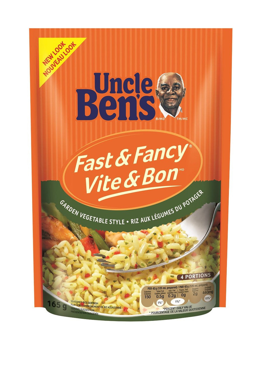 Uncle Ben's, Fast & Fancy Garden Style Rice, 165g/5.8oz., {Imported from Canada}