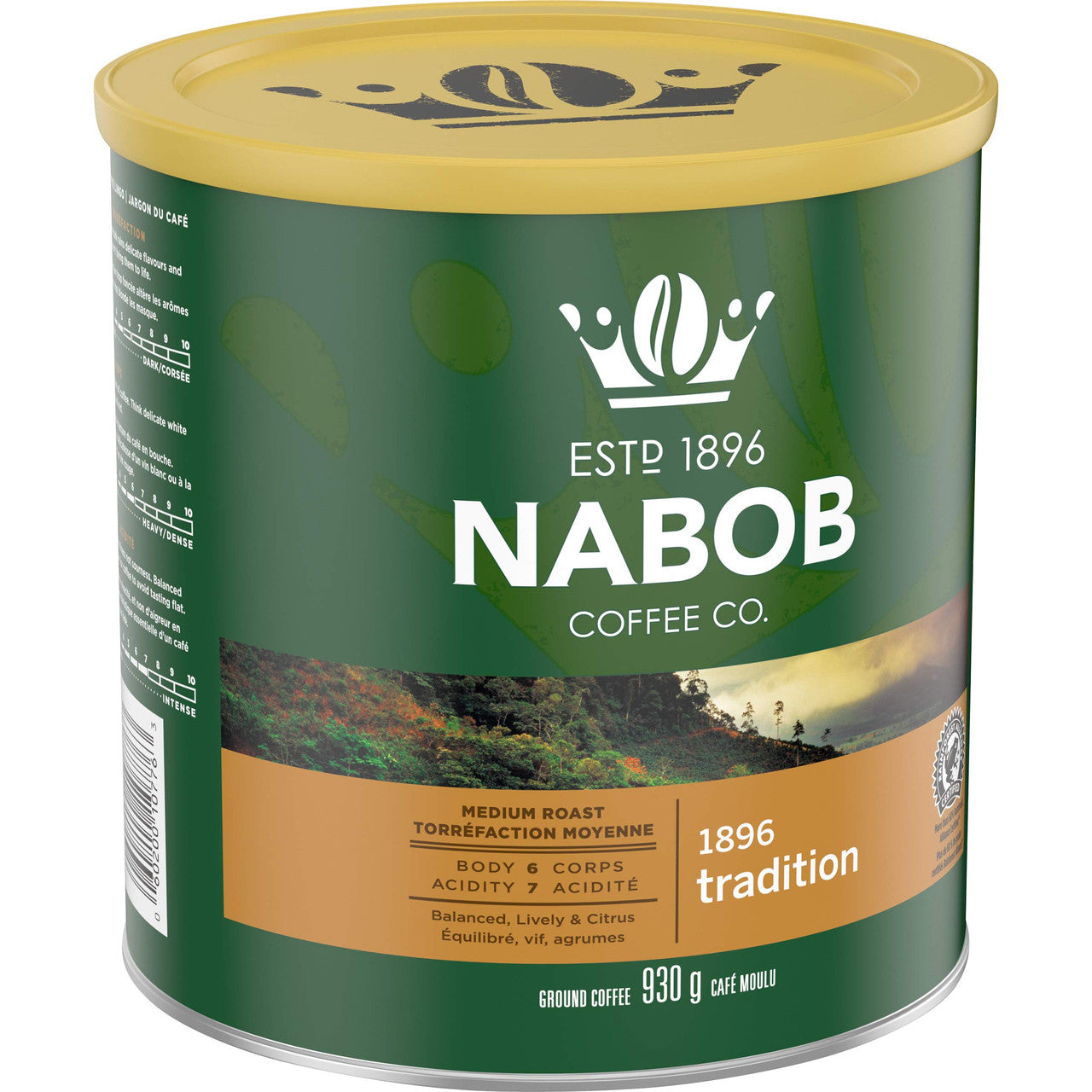 Nabob Traditional Fine Grind Ground Coffee, 930g/32.8 oz., (Pack of 6) {Imported from Canada}