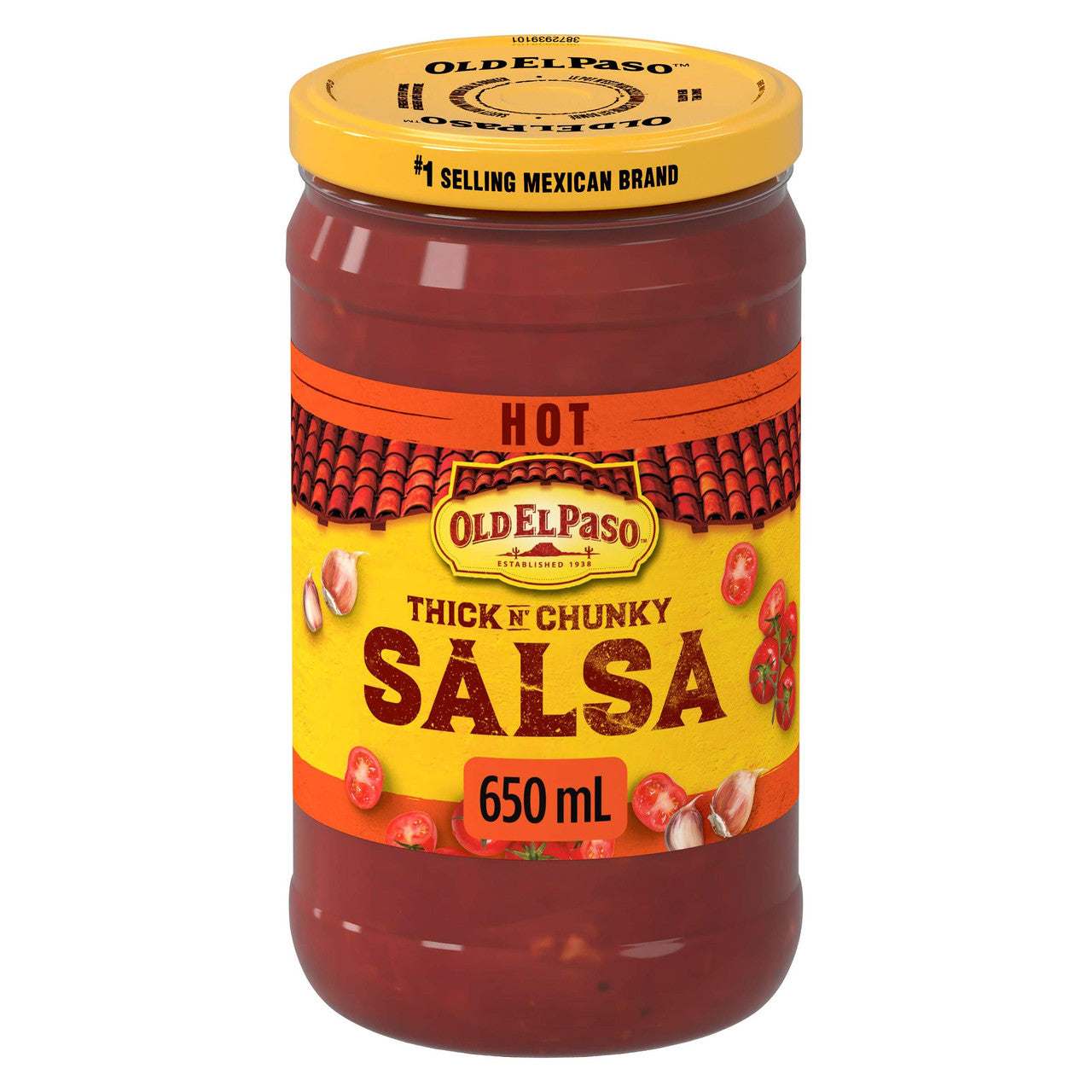 Old El Paso Thick 'n Chunky Hot Salsa, 650ml/22 oz., {Imported from Canada}