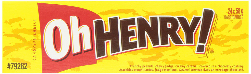 OH HENRY! Chocolatey Candy Bars, 24 Count {Imported from Canada}