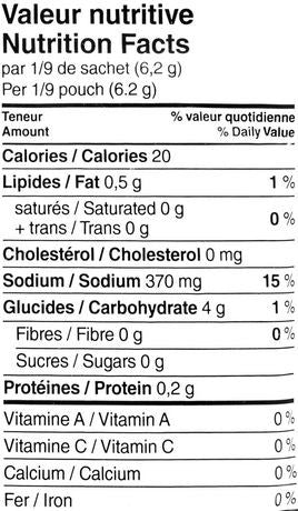 St. Hubert 25% Less Salt BBQ Sauce Mix, 57g/ 2 oz., (Imported from Canada)