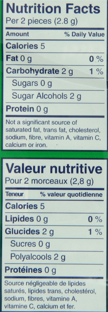 Excel White Sugar-Free Gum, Spearmint, 4-Pack {Imported from Canada}