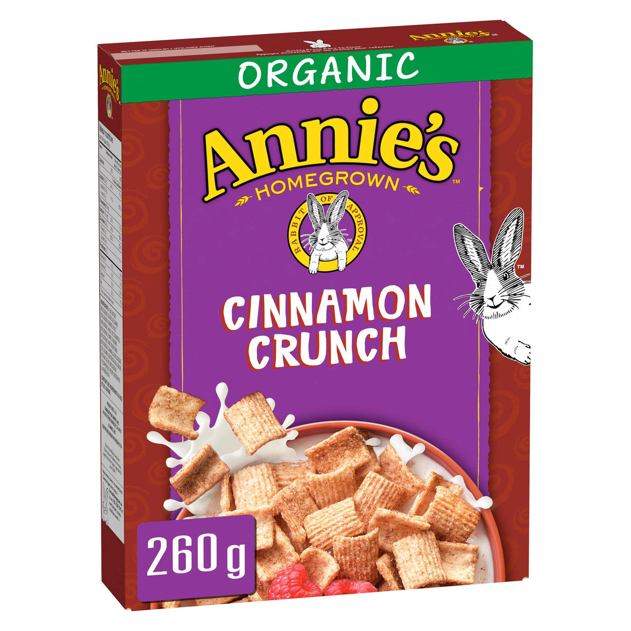 Annie's Homegrown Cinnamon Crunch Cereal, 260g/9.2 oz, {Imported from Canada}
