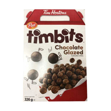 Tim Hortons Timbits Chocolate Glazed Cereal 326g/11.5 oz.,{Imported from Canada}