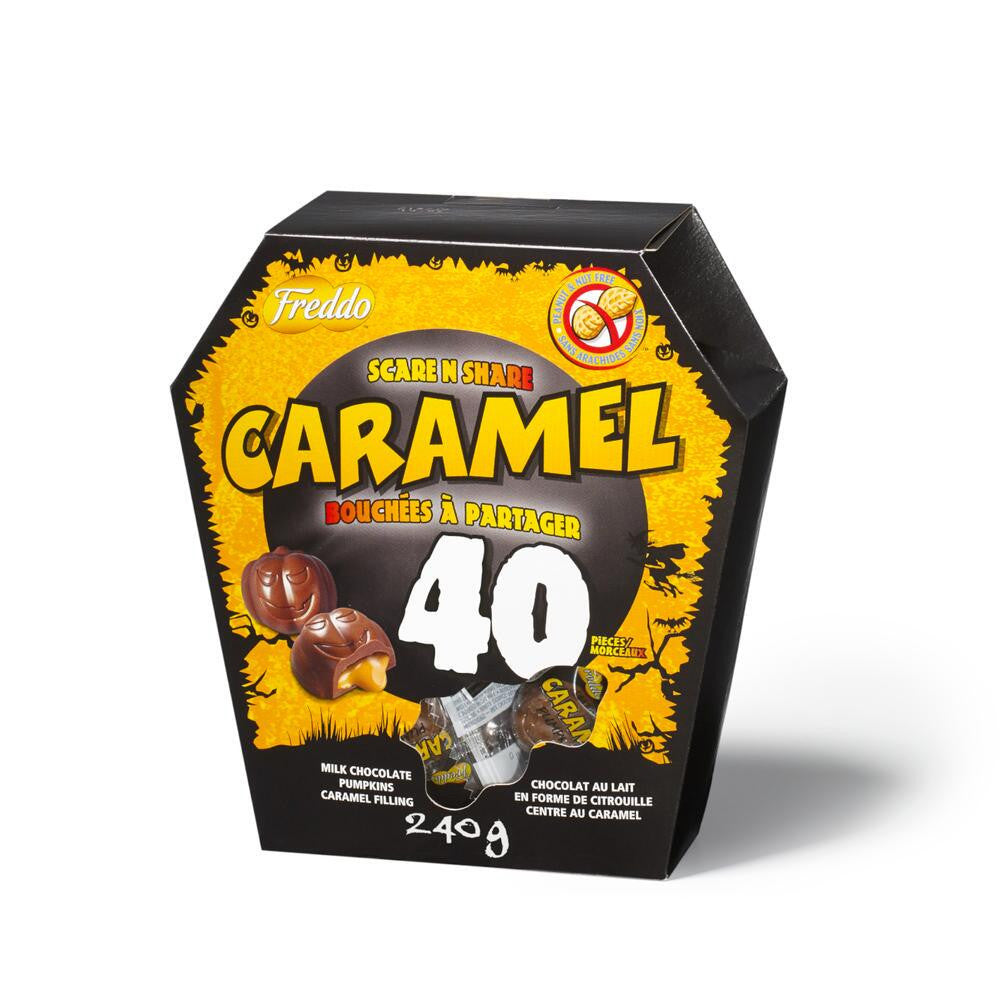 Freddo, Scare N Share Halloween Caramels - 40pk., 240g/8.5oz.,{Imported from Canada}