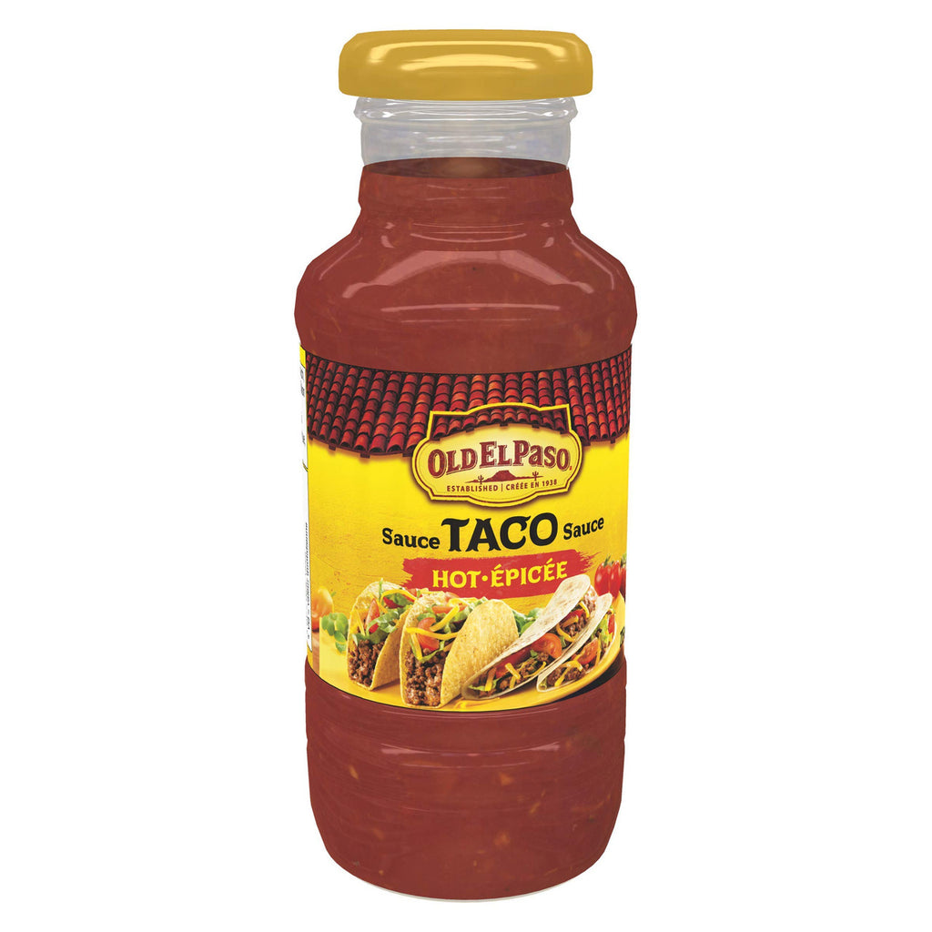 Old El Paso Taco Hot Sauce, 215ml/7.3 fl oz., (2 Pack) {Imported from Canada}