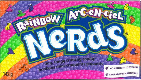 Nerds Rainbow Tangy Crunchy Candy 142g/5oz., {Imported from Canada}