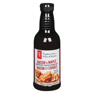 President's Choice Bacon & Maple Barbecue Sauce, 500ml/16.9oz, (Imported from Canada)