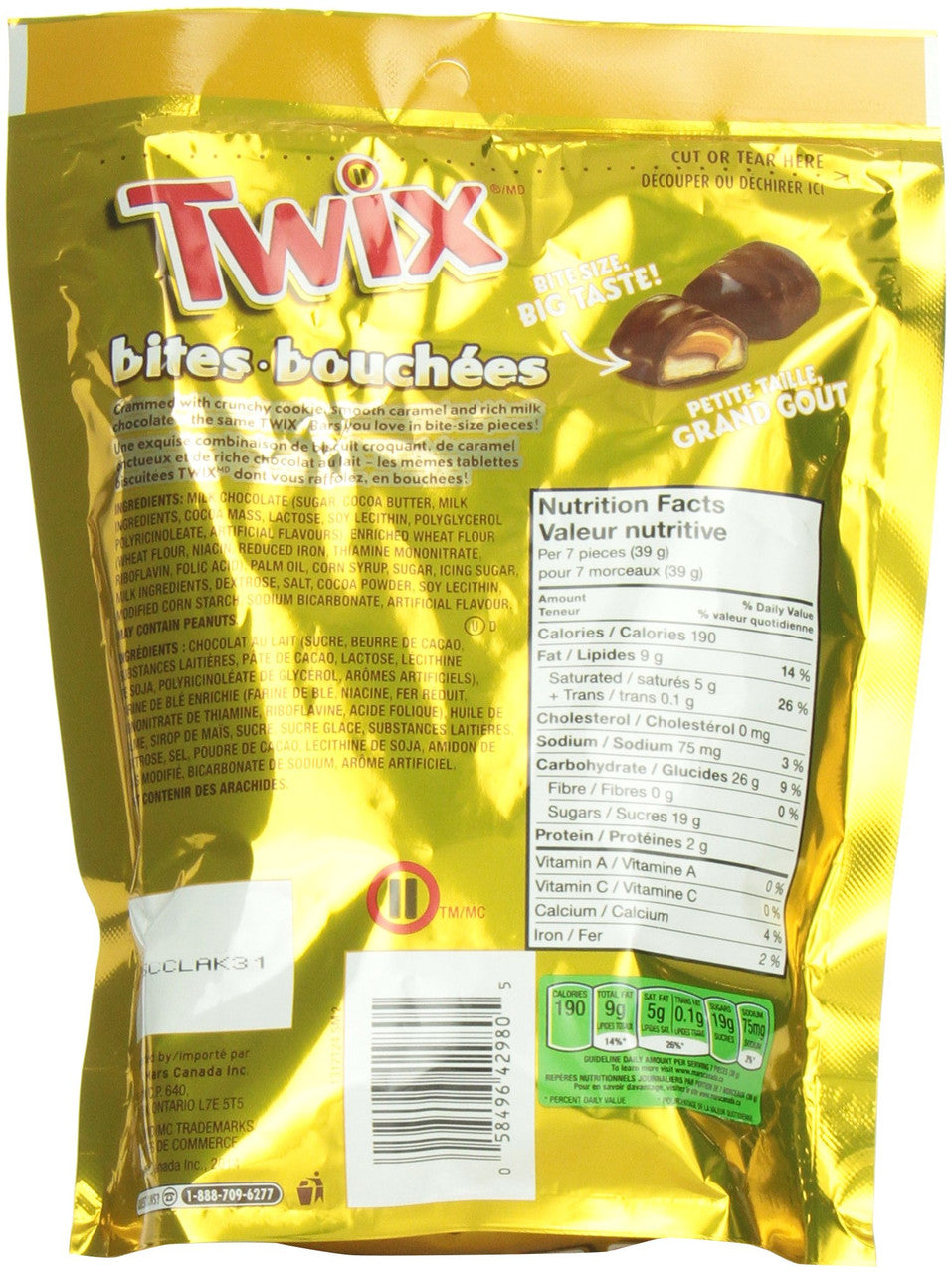 Twix Bites Bowl Size, 400g/14.1oz., {Imported from Canada}