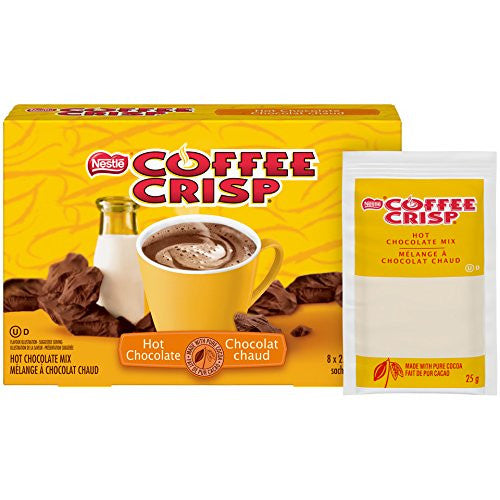 Nestle Coffee Crisp Hot Chocolate  8x25g sachets {Imported from Canada}