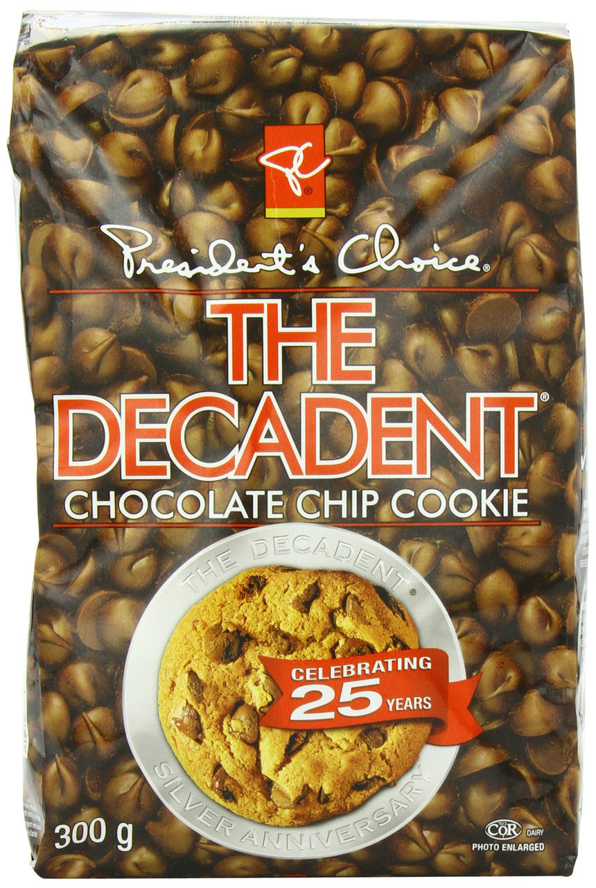 President's Choice the Decadent Chocolate Cookie, Chip, 300g {Canadian}