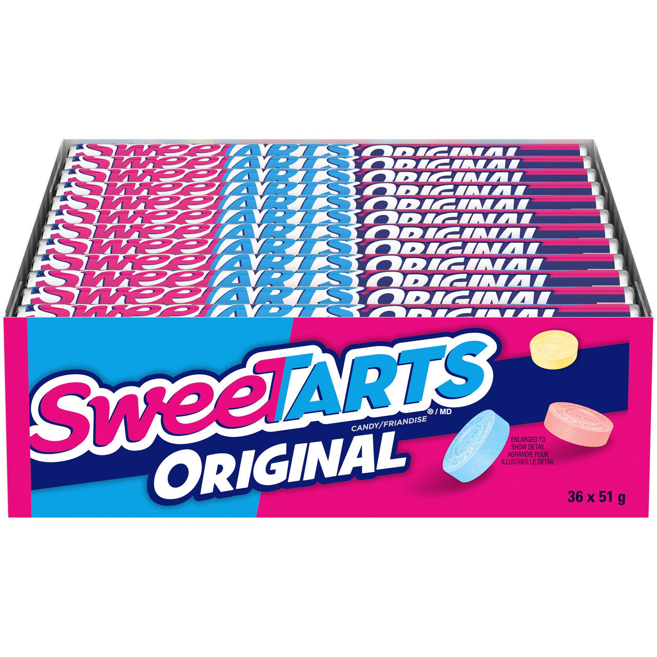 SweeTARTS Original Candy, 1.8oz. Roll (Pack of 36)  {Imported from Canada}