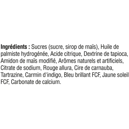 Skittles Berry Bite-Size Candies, 170g/6 oz - Ingredients French