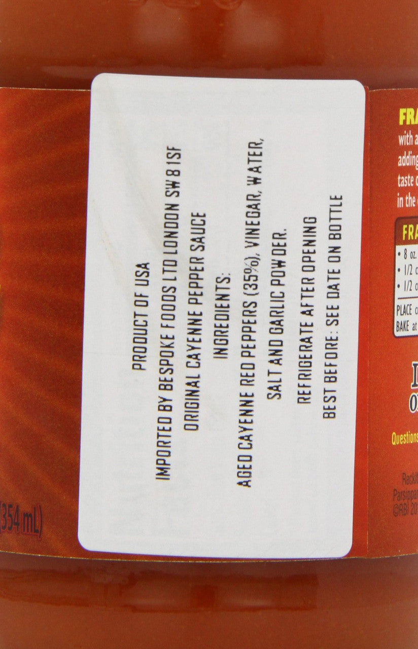 Franks Red Hot Sauce, 12 Ounce {Imported from Canada}