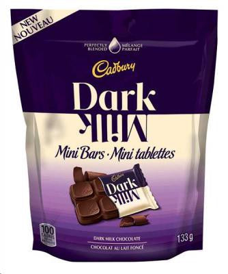 Cadbury Dark Milk Mini Bars, Dark Milk Chocolate, 133g/4.7oz. (Canada)