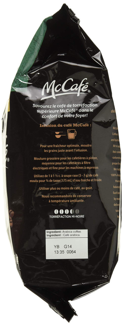 McCafe Medium Dark Premium Roast Whole Beans, 900g/31.7 oz., {Imported from Canada}