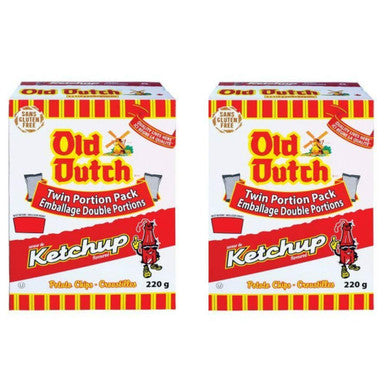 Old Dutch Ketchup Chips (2 x 220G) Bundle {Imported from Canada}