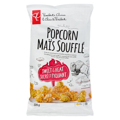 President's Choice, Sweet & Heat Popcorn, 220g/7.8oz., {Imported from Canada}