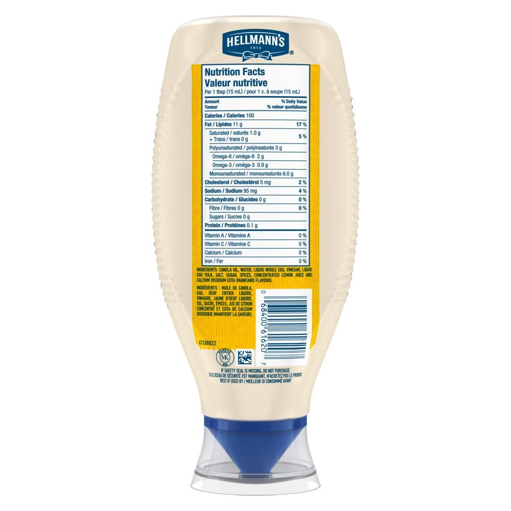 Hellmanns Real Mayonnaise 750mL/25.4 oz. {Imported from Canada}