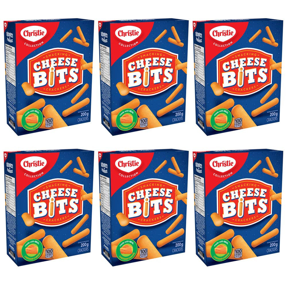 Christie Cheese Bits Snacking Crackers 200g/7oz, 6-Pack {Imported from Canada}