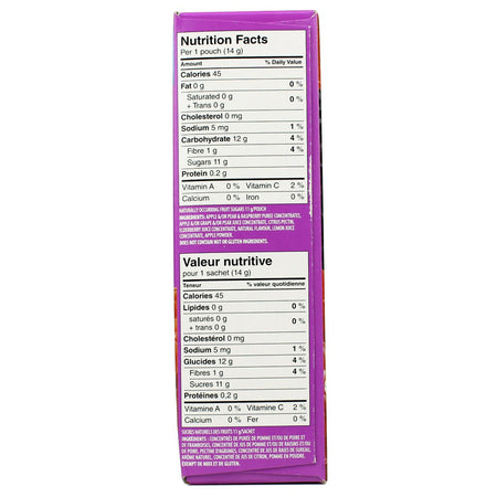 SUNRYPE FunBites Berry 100% Fruit Snack, 8 pouches per box, 112g/4 oz., {Imported from Canada}