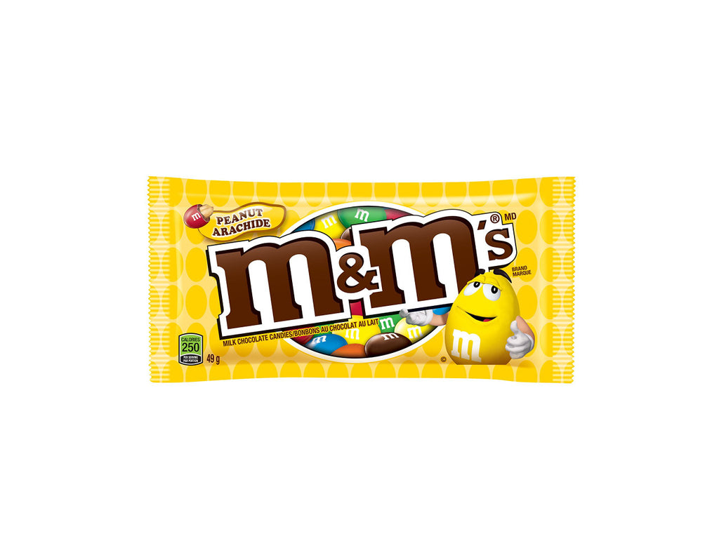 M&M's Peanut Candies (49g/1.7 oz.) per pack, 24-Count {Imported from Canada}