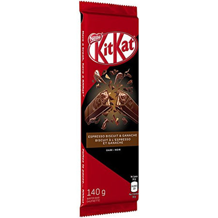 Kit Kat Nestle Espresso Biscuit & Ganache Chocolate Bar, 140g/4.9oz., 12ct {Canadian}