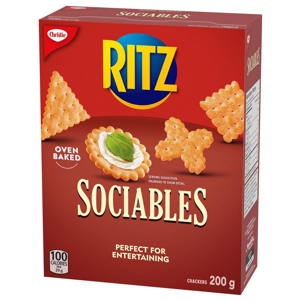 Christie Sociables Crackers, 200g/7.1 oz.,  {Imported from Canada}