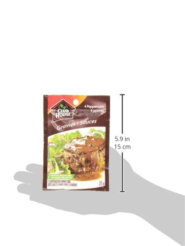 Club House 4 Peppercorn Sauce, 31g, 12-count {Imported from Canada}