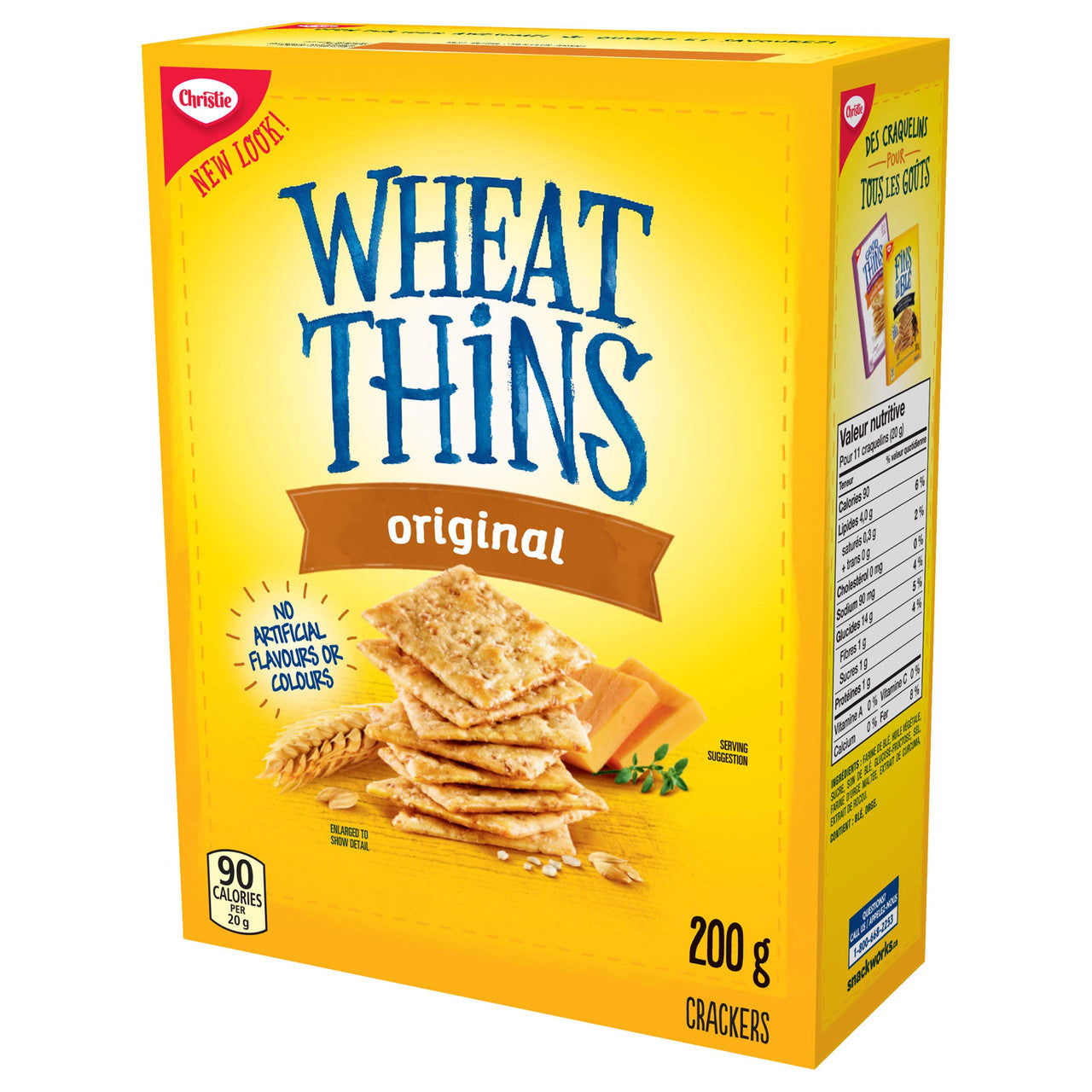 Chirstie Wheat Thins Crackers, Original, 200g/7.1oz., {Imported from Canada}