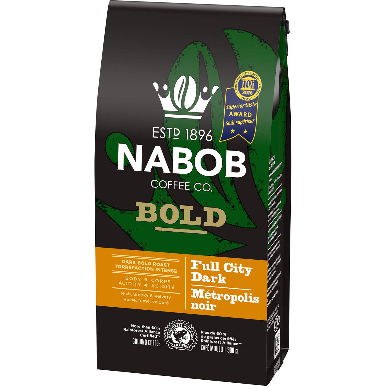NABOB Full City Dark Coffee, 1800g 3.97lbs(6pk) {Imported from Canada}