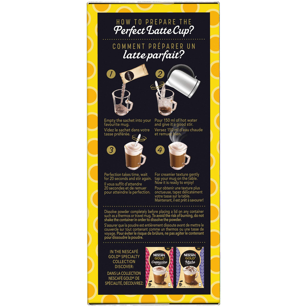 Nescafe Cappuccino Vanilla, 8ct Box /18g/ (6pk) {Imported from Canada}