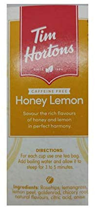 Tim Horton's Caffeine Free Herbal Tea Bundle - 1 Box of Each: Apple Cinnamon, Peppermint, Lemon & Honey (20 Bags/Box; 60 Bags Total)
