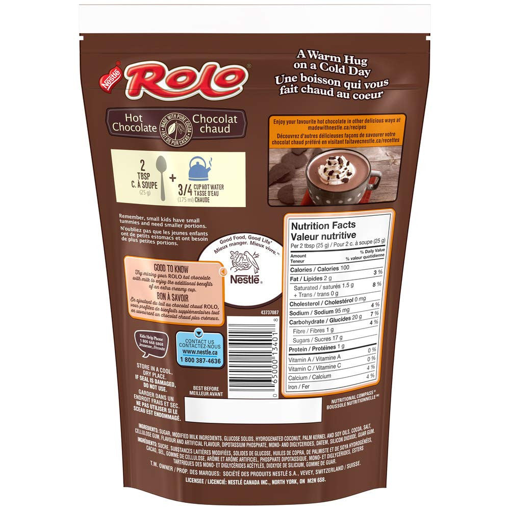 Nestle Rolo Hot Chocolate Cocoa Mix 450g/15.9oz, {Imported from Canada}