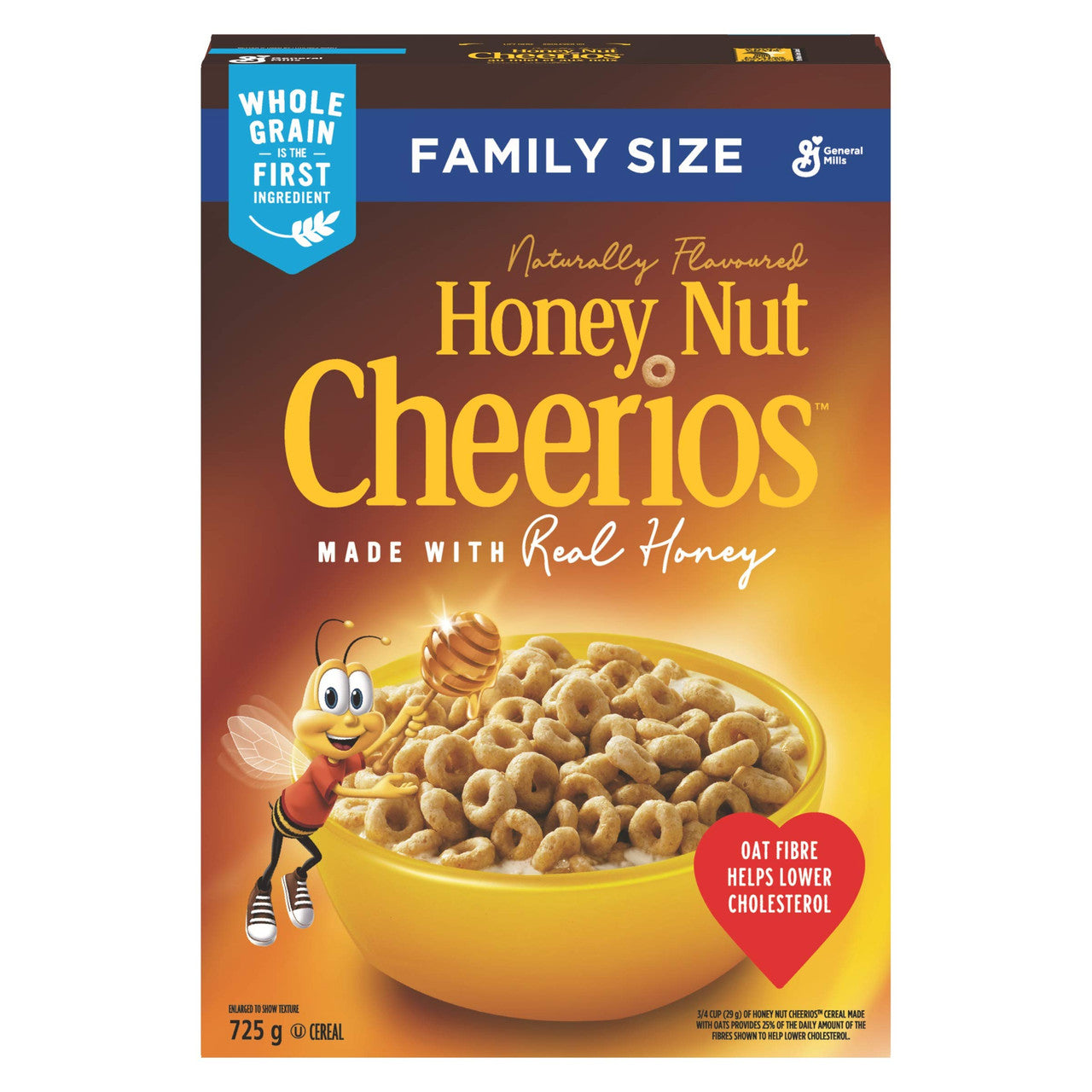 Cheerios Honey Nut Cereal Naturally Flavoured, 725g/25.6 oz., {Imported from Canada}