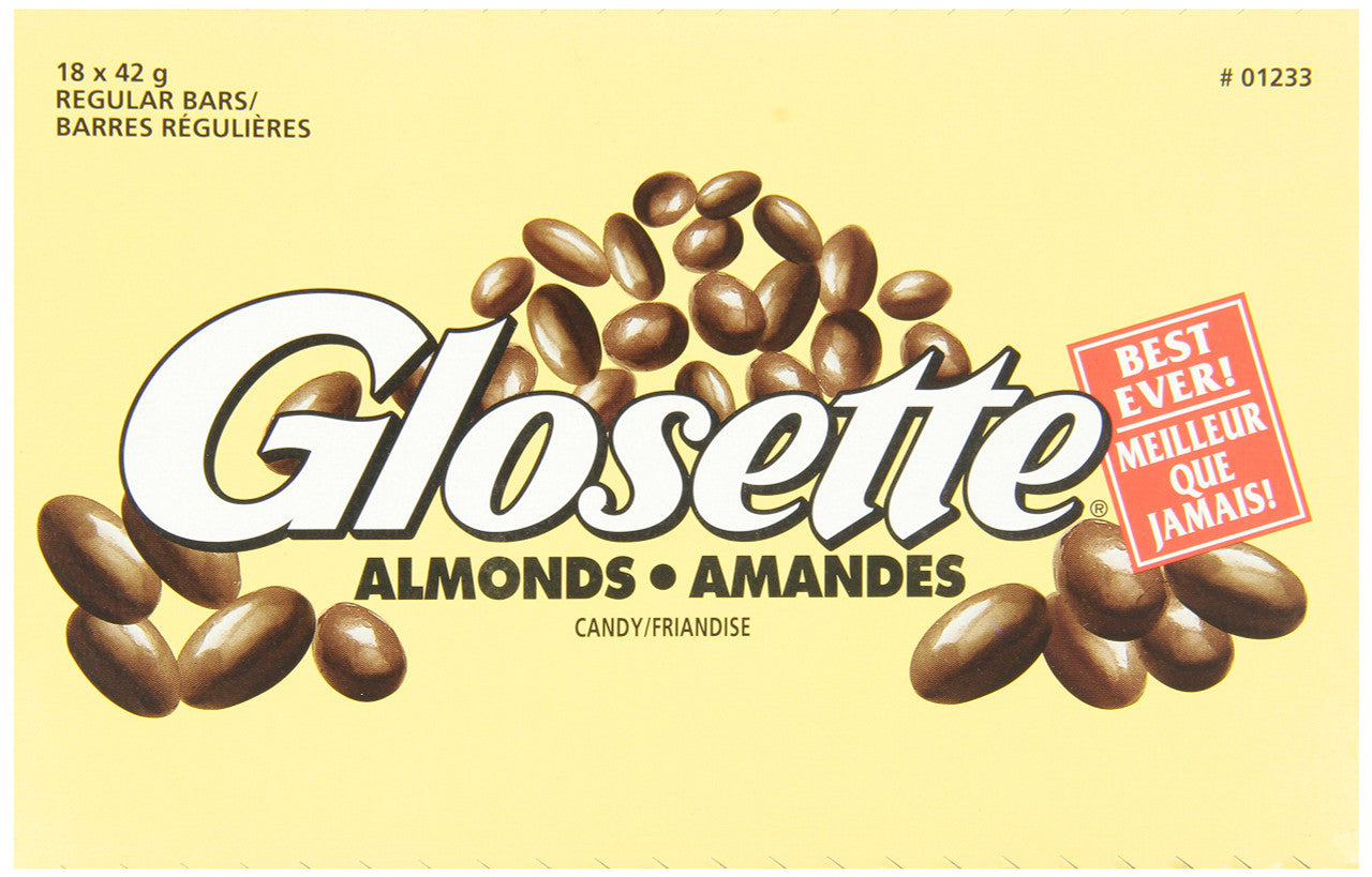 Hershey Glosette Almonds, 42g/1.48oz, 18pk {Imported from Canada}