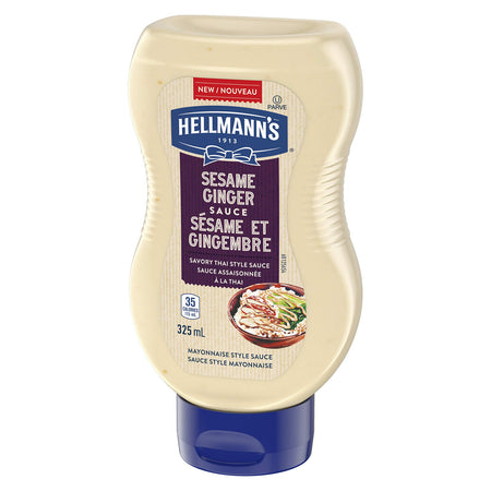 Hellmann's Sesame Ginger Mayo Style Sauce, 325ml/11 oz., {Imported from Canada}