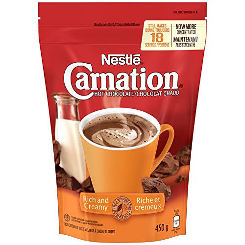 Nestle Carnation Rich and Creamy Hot Chocolate Mix, 450g {Imported from Canada}