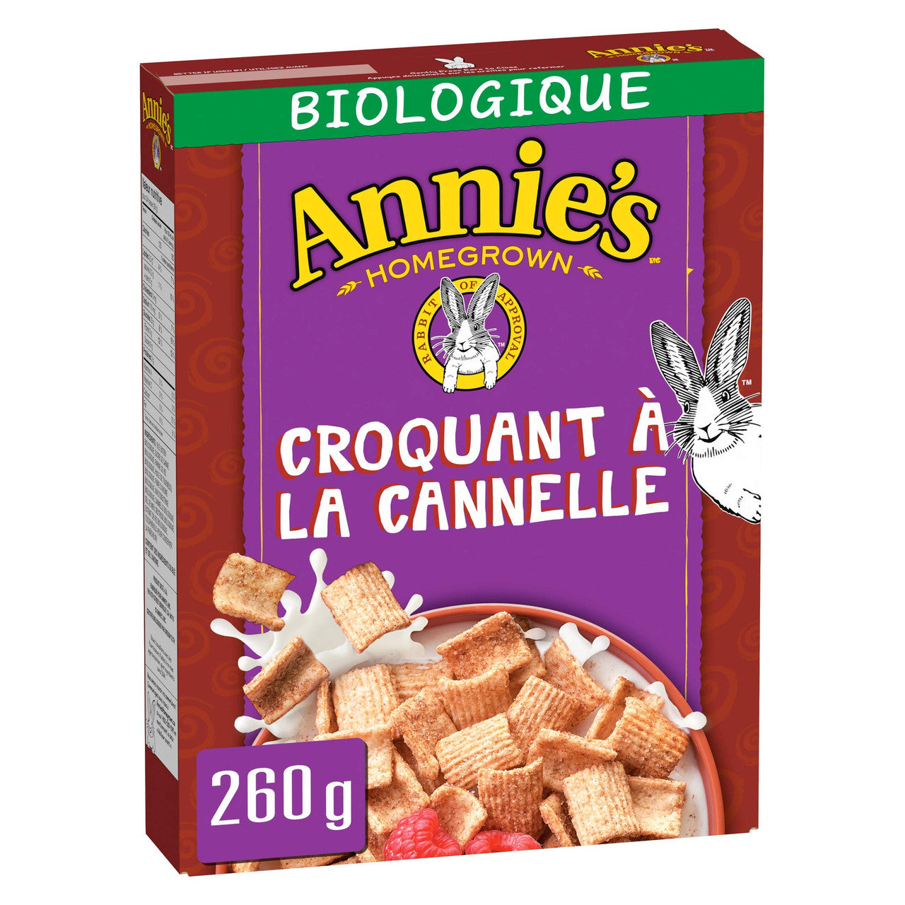 Annie's Homegrown Cinnamon Crunch Cereal, 260g/9.2 oz, {Imported from Canada}