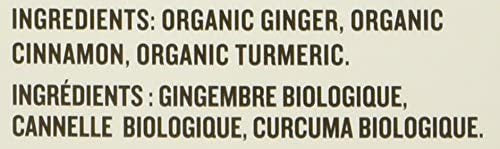 Celestial Seasonings Ginger & Turmeric Organic Herbal Tea, 18 Tea Bags per Box, 1 Box {Imported from Canada}