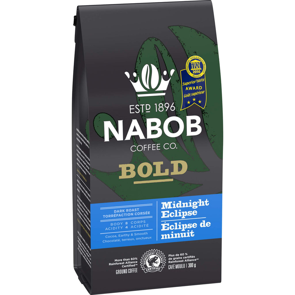 Nabob Bold Midnight Eclipse Ground Coffee, 300g/10.6 oz., {Imported from Canada}