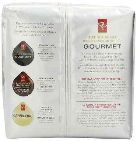 President's Choice Tassimo, Medium Roast,4.3oz/123g,{Imported from Canada}