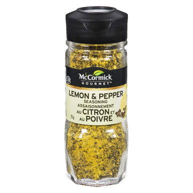 McCormick Gourmet, Lemon & Pepper Seasoning, 75g/2.6oz., {Imported from Canada}
