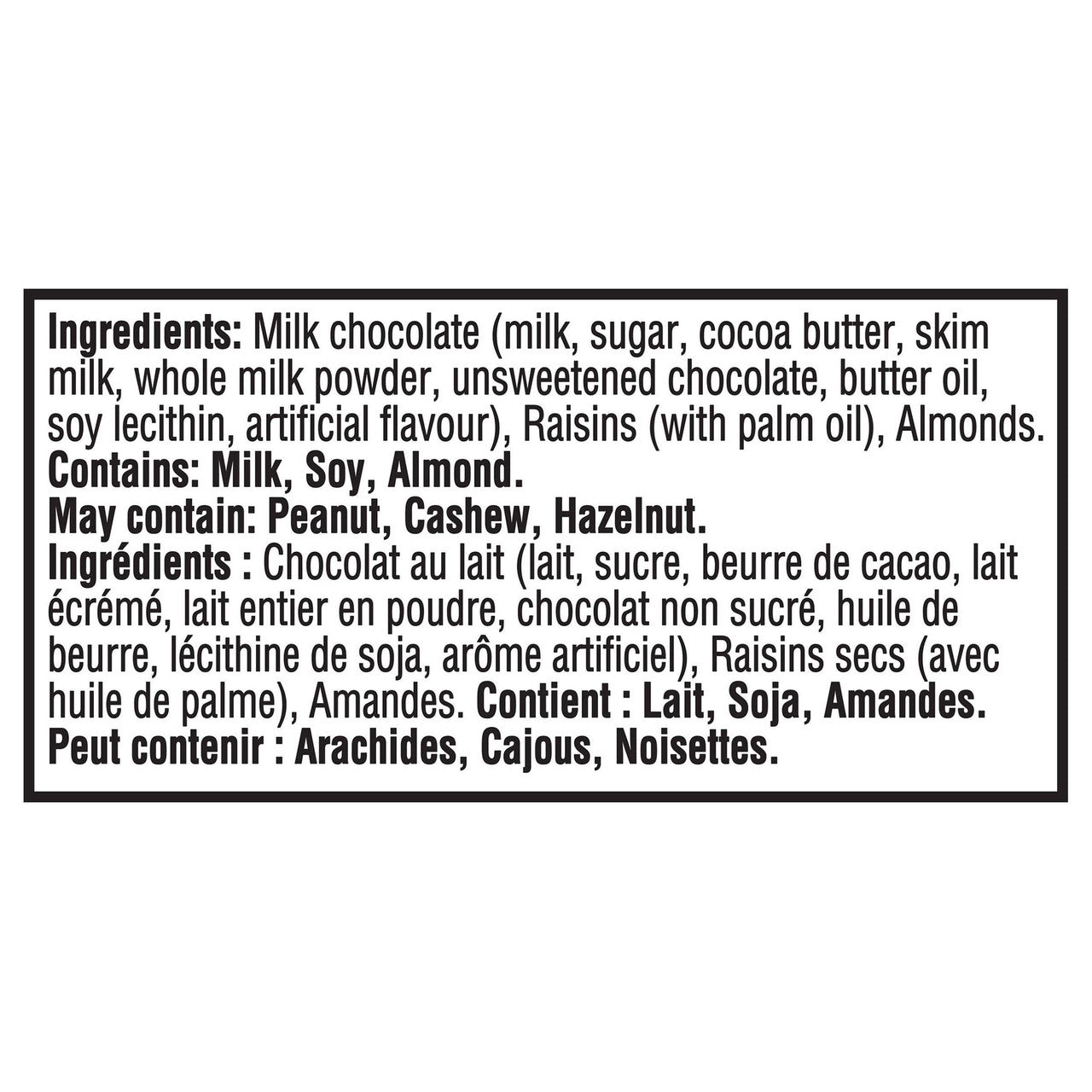Cadbury Dairy Milk Chocolate Bar, Fruit & Nut Flavour, 100g/3.5oz per Bar, (3 Pack) {Imported from Canada}
