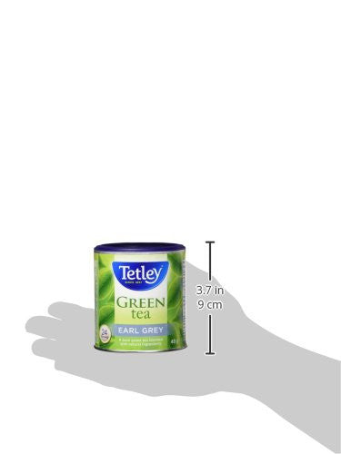 Tetley Tea Earl Grey Green Tea, 24-Count, 48g/1.7oz (Imported from Canada)