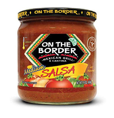 On the Border Medium Salsa 454g/16 oz., {Imported from Canada}