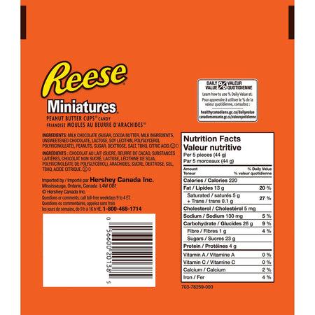 Reese's Miniature Peanut Butter Cups, 230g (8oz), {Imported from Canada}