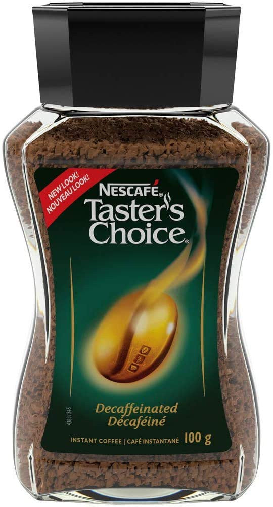 NESCAFE Taster's Choice Decaf, Instant Coffee Jar, 100g/3.5oz., {Imported from Canada}